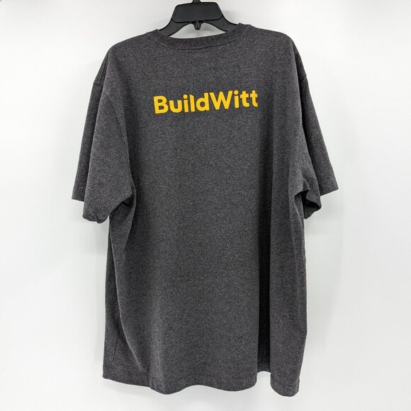 CARHARTT Loose Fit Shirt Men's XL Gray BuildWitt Pocket Short Sleeve Logo - Picture 2 of 11